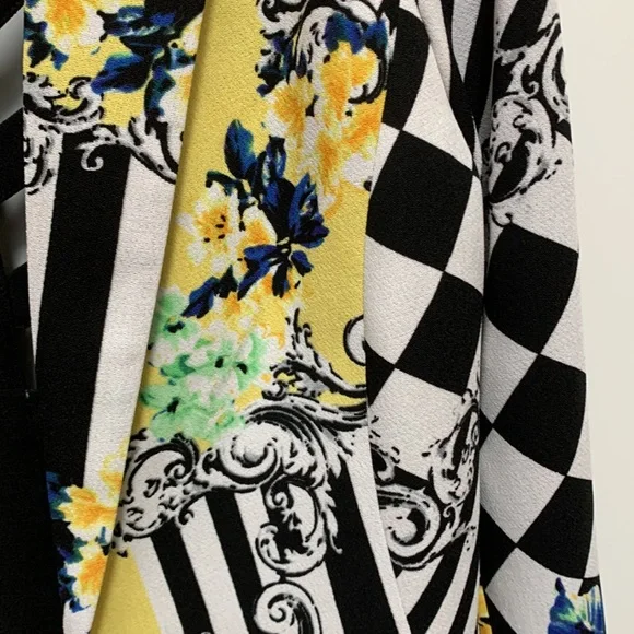 Alberto Makali🖤💛 Caged Cropped Jacket Crop Flower Stripe Courtly Check Baroque
